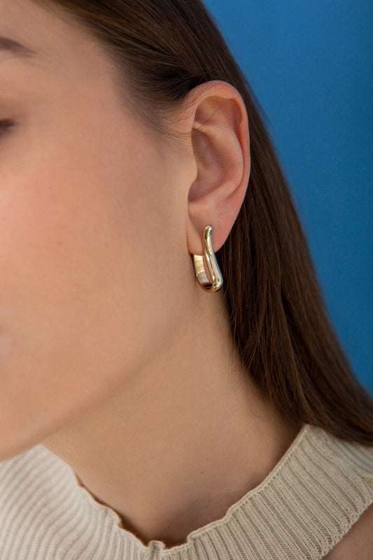 TILDA EARRINGS • BRASS