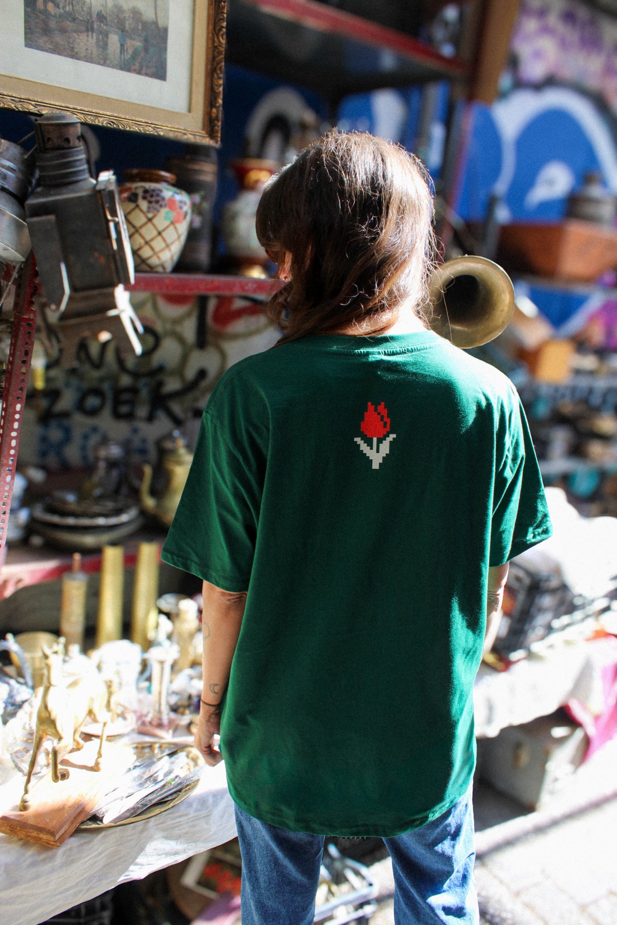 ONE DAY AT A TIME T-SHIRT • NOT TODAY × MALVINA KOKORAKI